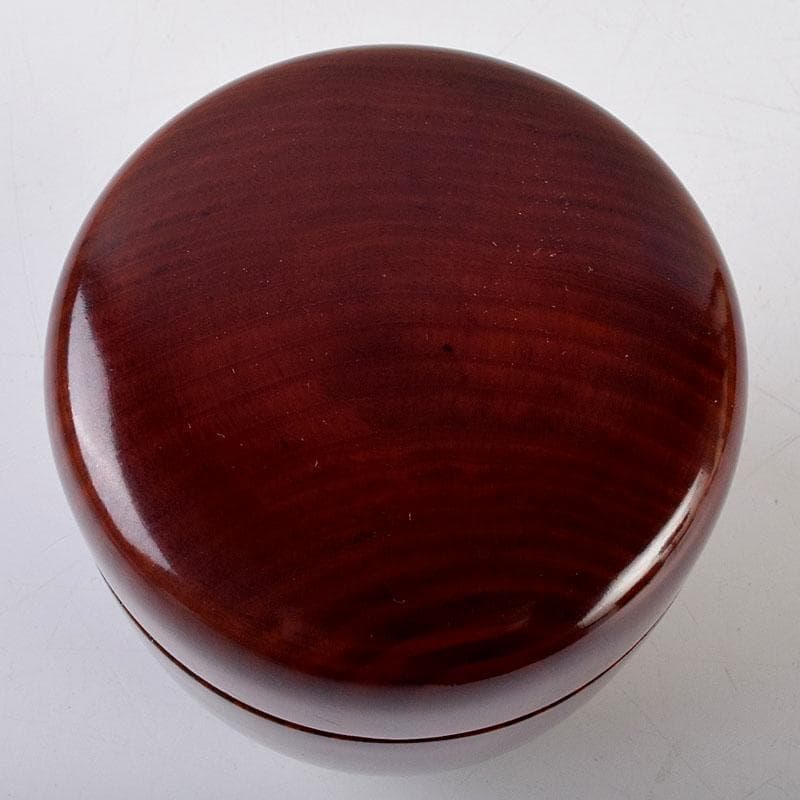 茶道具　大野昭和斎作　肥松生地漆　棗　共布　表千家　即中斎極め箱　V　8751