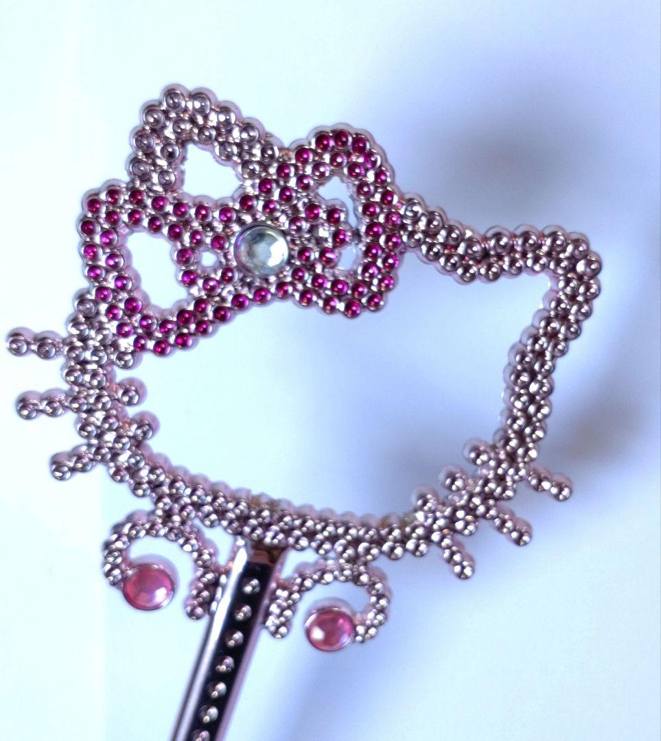 ハローキティ 杖 ステッキ キラキラ ラインストーン ピンク 平成レトロ