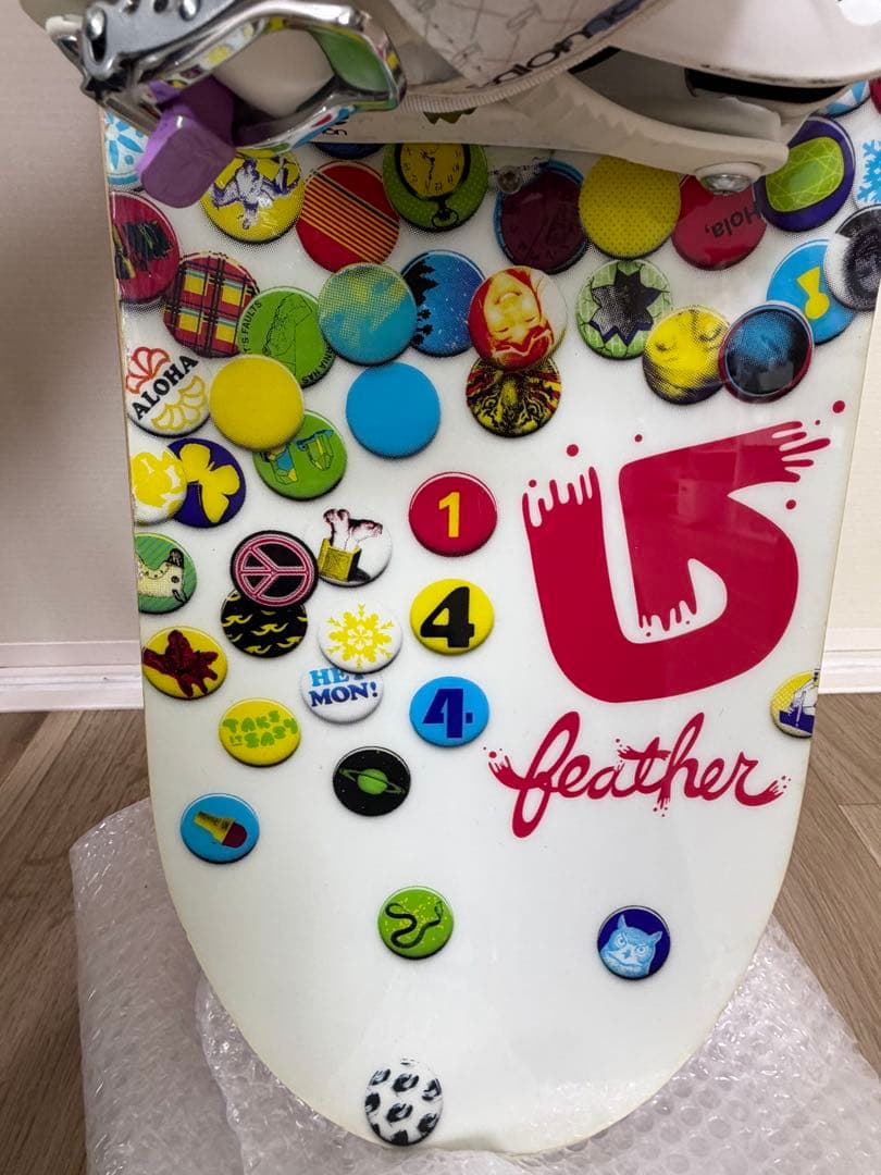 Burton Featherスノーボード144 セット　サロモン　ケース付き