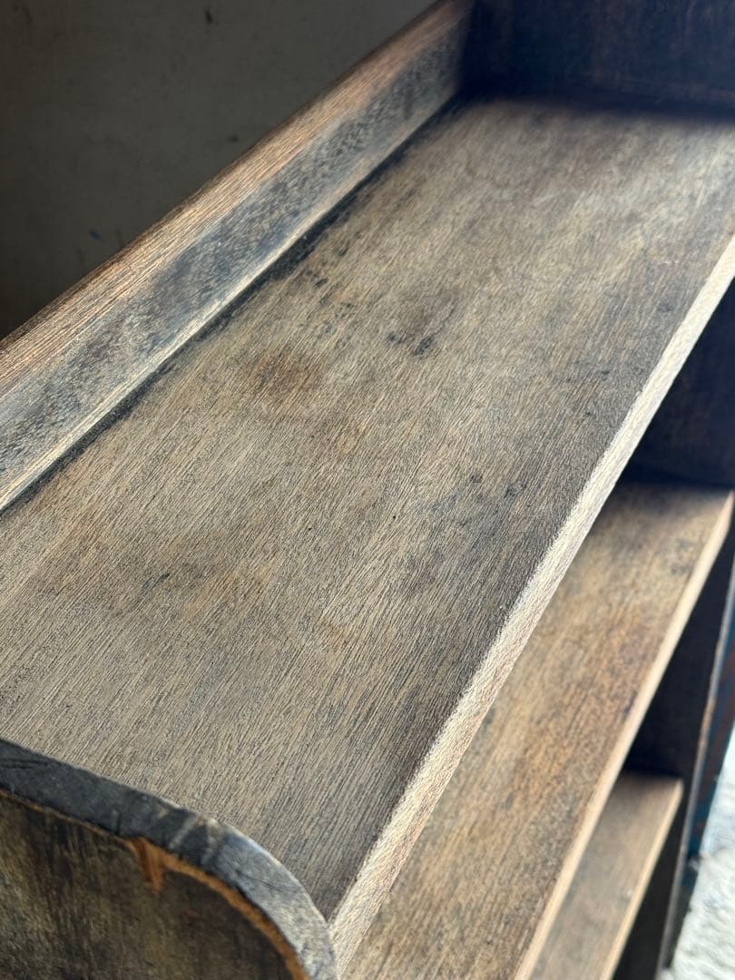 昭和レトロ4段木製ラック現地受取値引き可