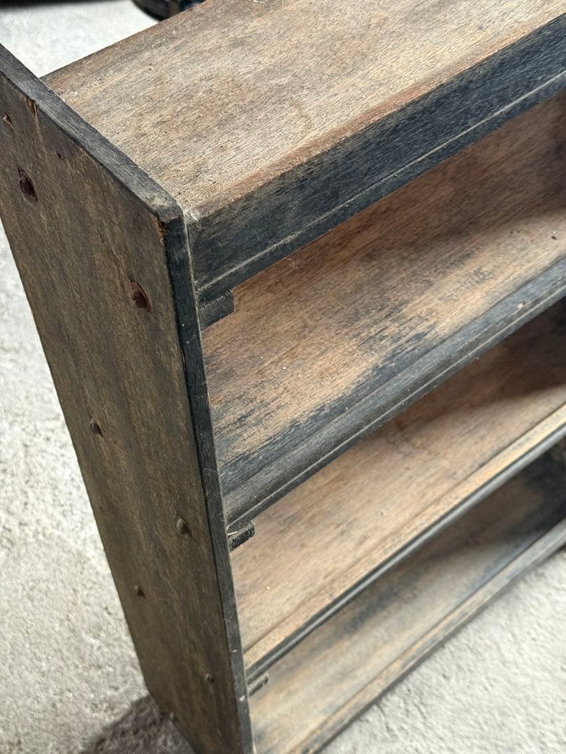 昭和レトロ4段木製ラック現地受取値引き可