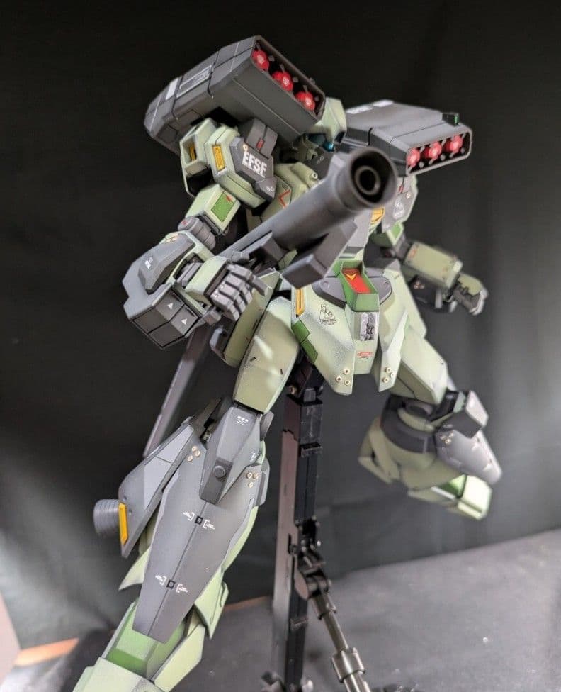 MG 1/100 RGM-89S スタークジェガン 改修塗装済完成品