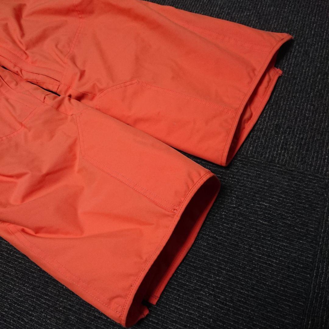 ☆送料無料【DESCENTE】ノルディック柄オレンジスキーパンツ　S