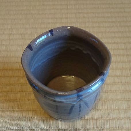 A 37 茶道 火入 絵唐津・中里重利 ( 新品未使用品 )