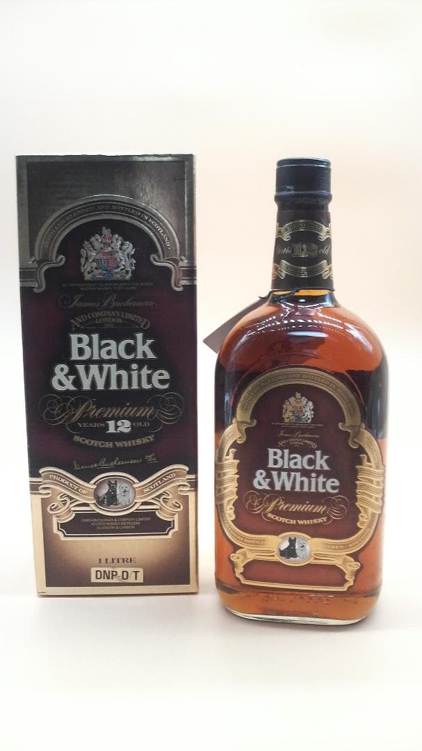 特級　Black & White Premium 12years old