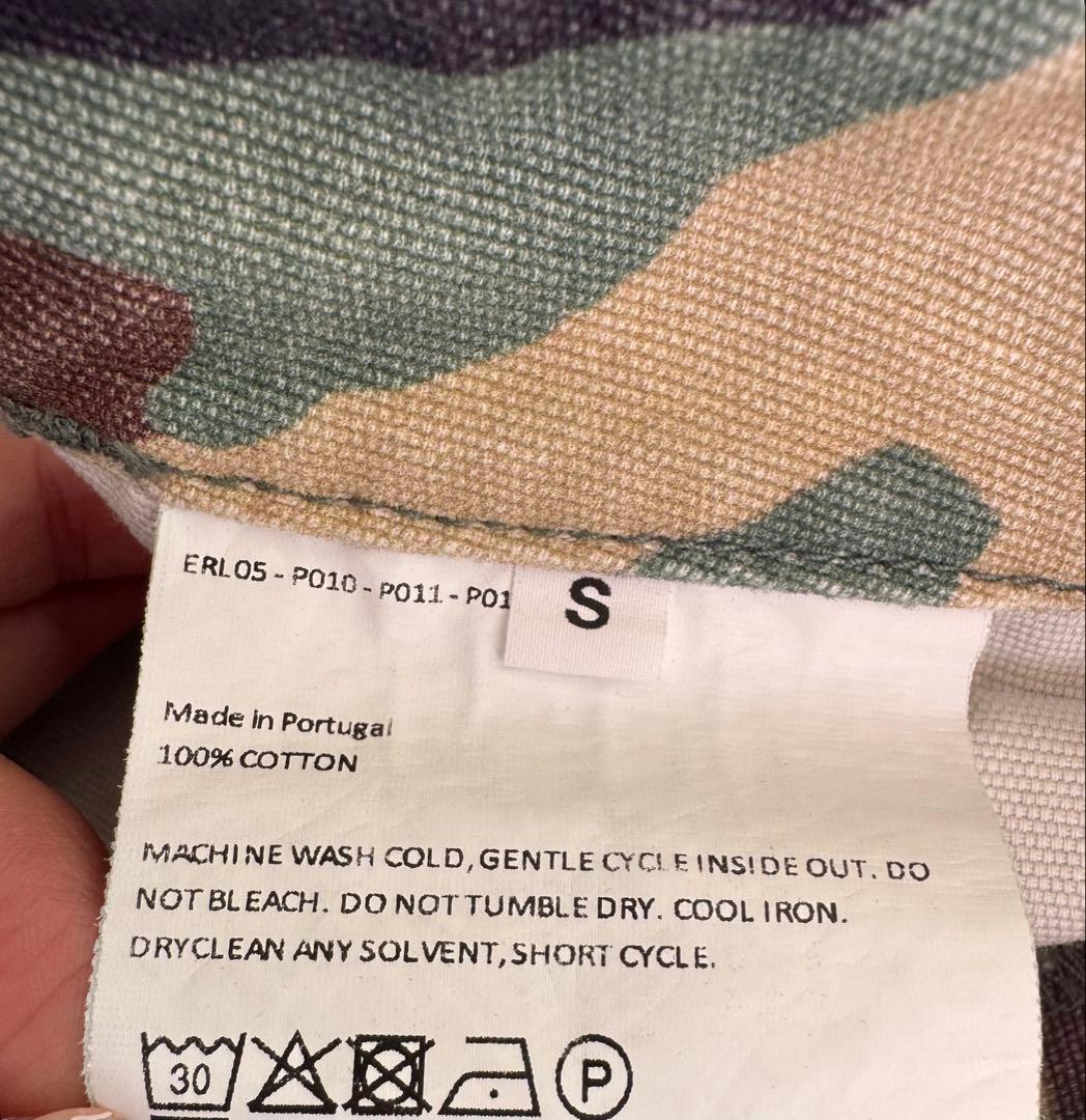 個人装備 ERL camo cargo pants S