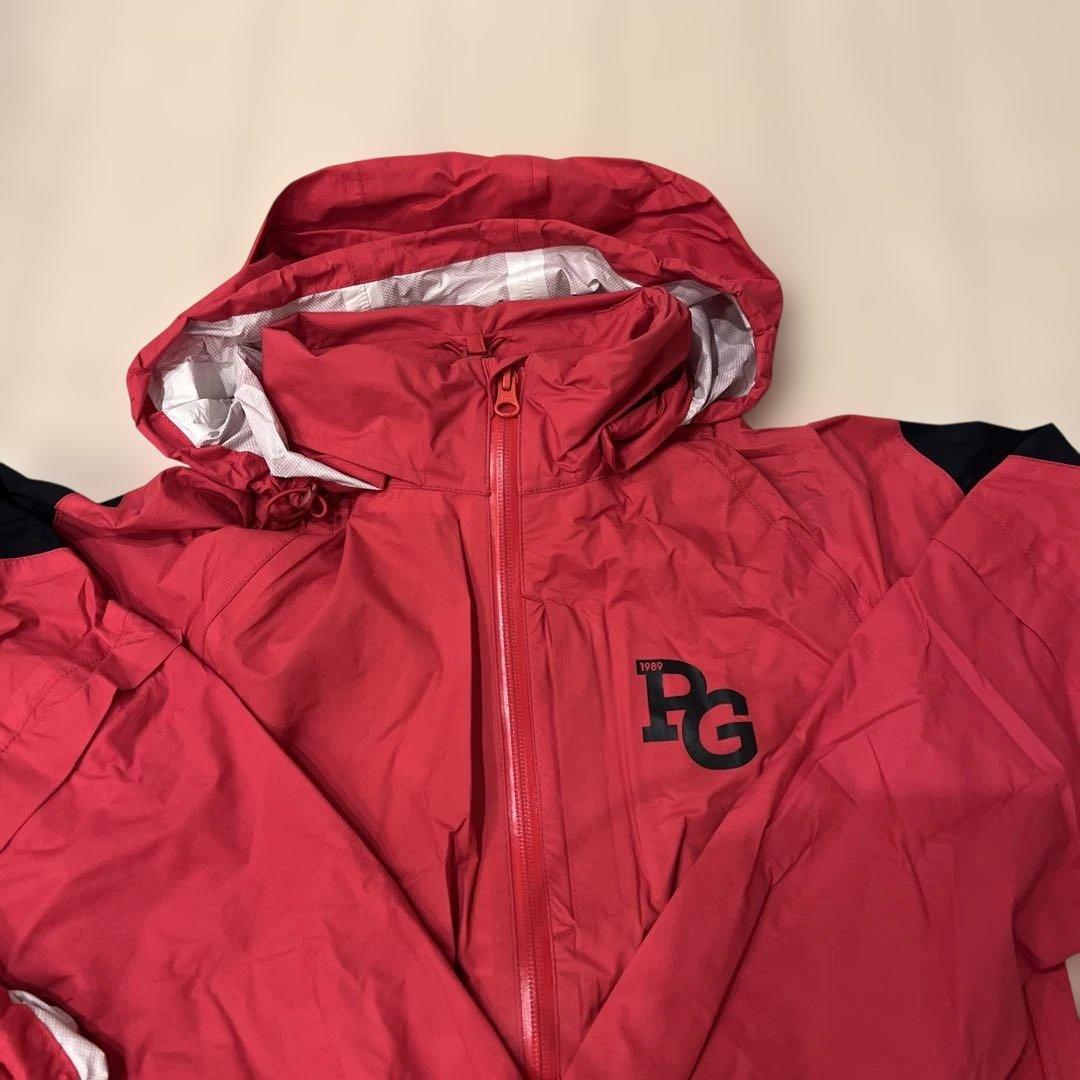 PEARLY GATES レインウェア フード付き レッド