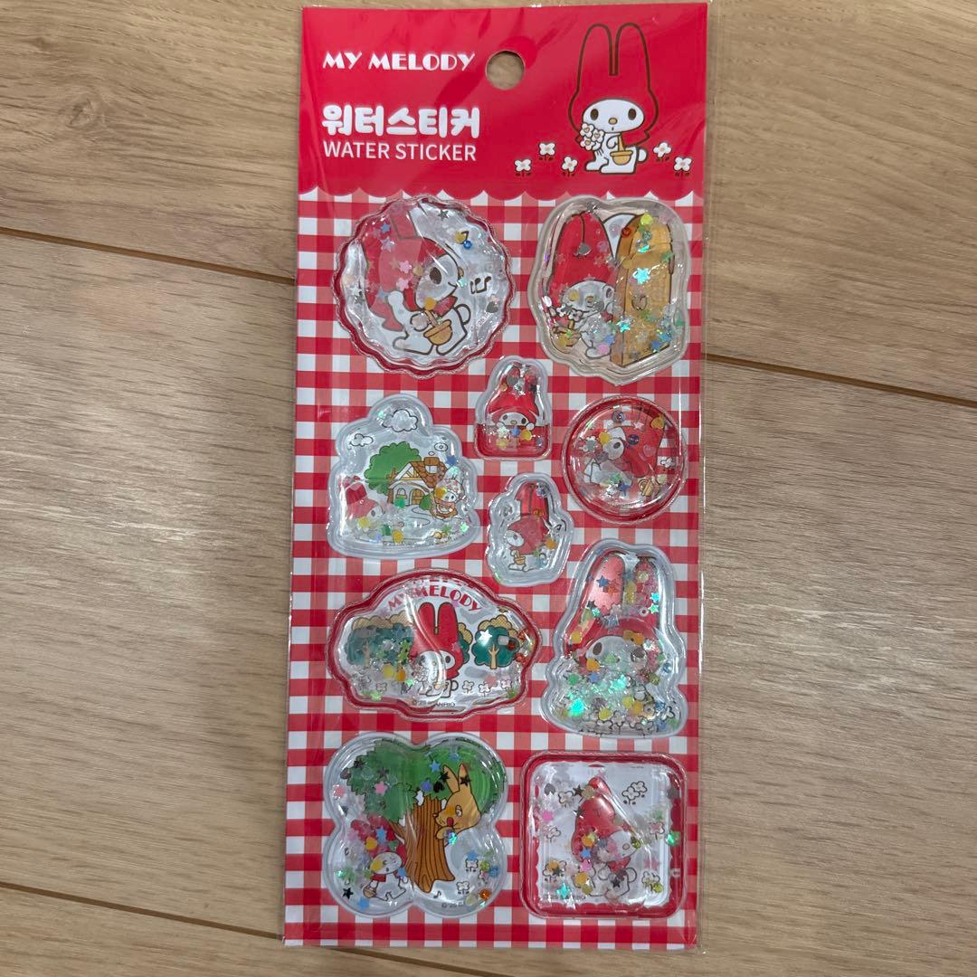 【正規品】マイメロ　ミッフィー　ウォーターシール　ボンボンドロップシール7点