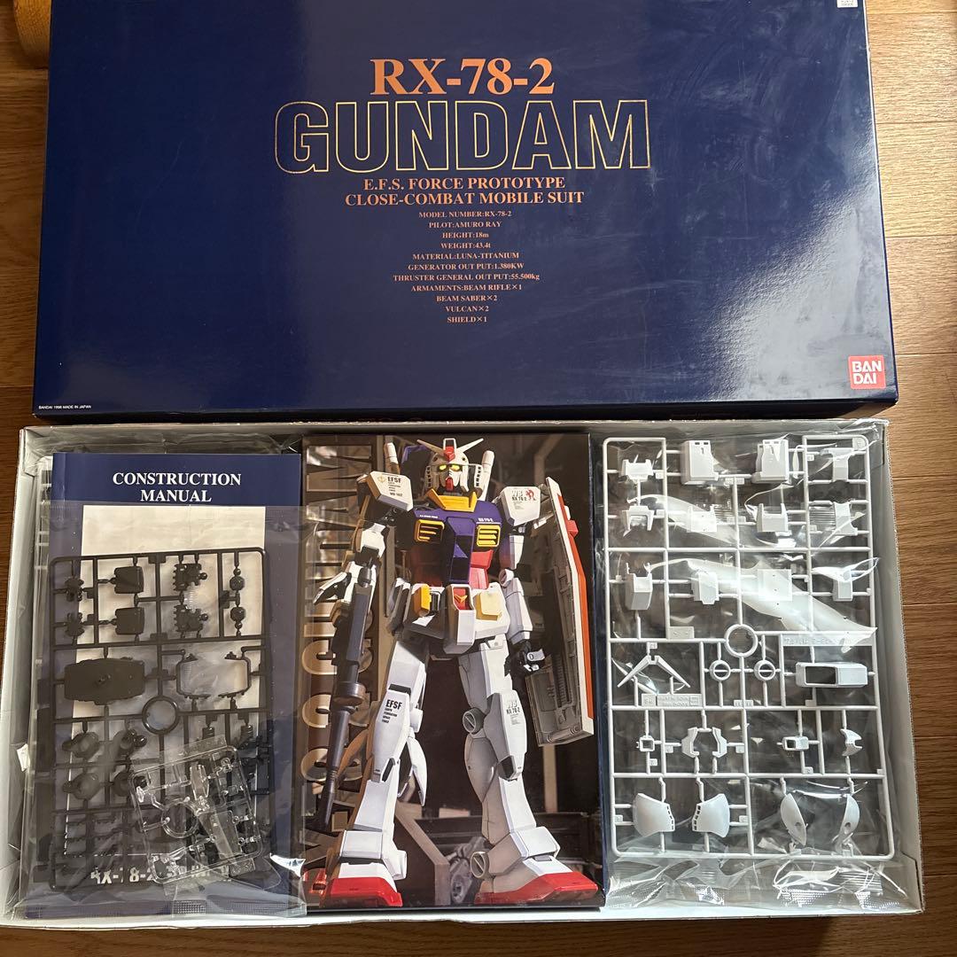 未組立て1/60 PG RX-78-2 ガンダム 「機動戦士ガンダム、開封済み