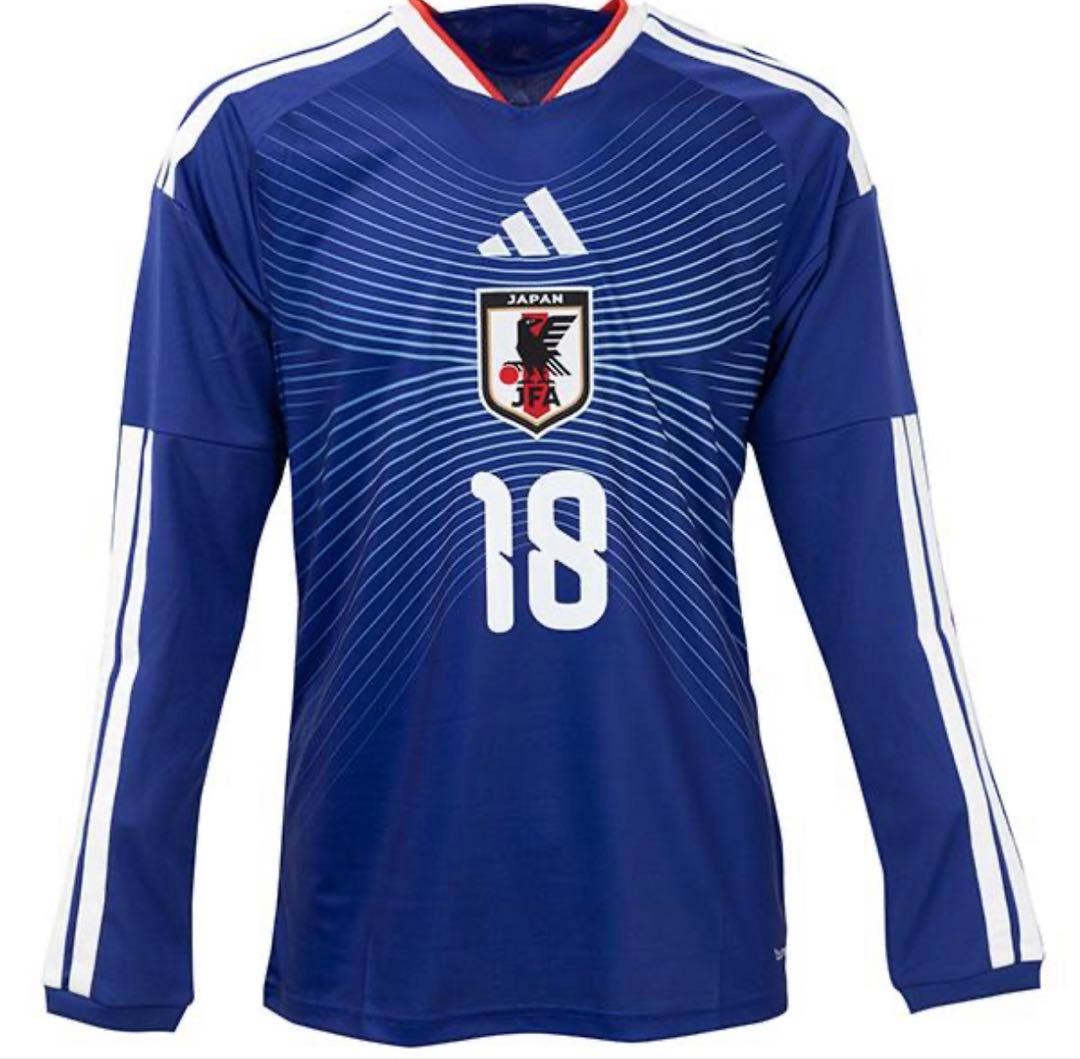 日本代表オーセンティックユニフォーム 長袖 上田綺世#18 Lサイズ 新品未使用