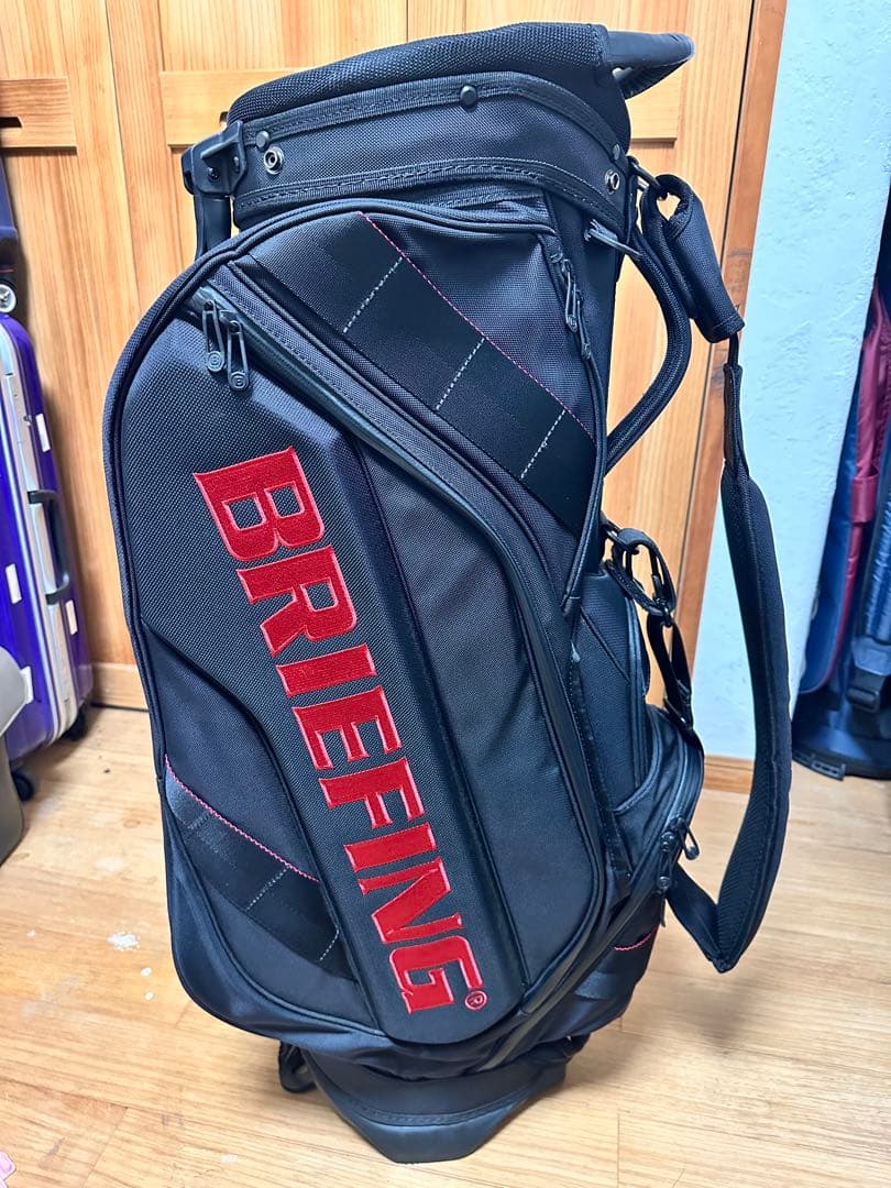 BRIEFING CR-10 キャディバッグ ブラック/レッド