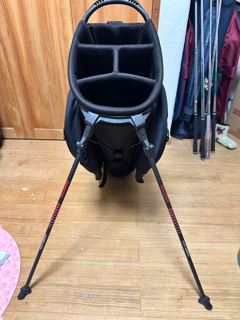 BRIEFING CR-10 キャディバッグ ブラック/レッド