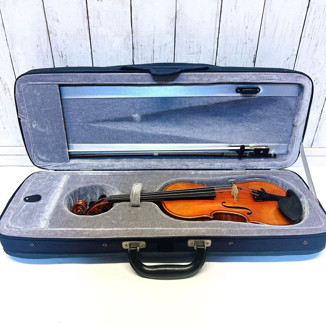 【詳細不明】美虎杢 1/8サイズ バイオリン　原産国不明