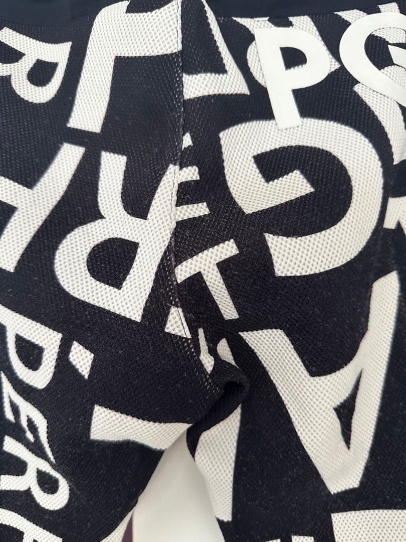 地中海さま専用　PGG 黒白プリント フルジップパーカー　セットアップ　サイズ0