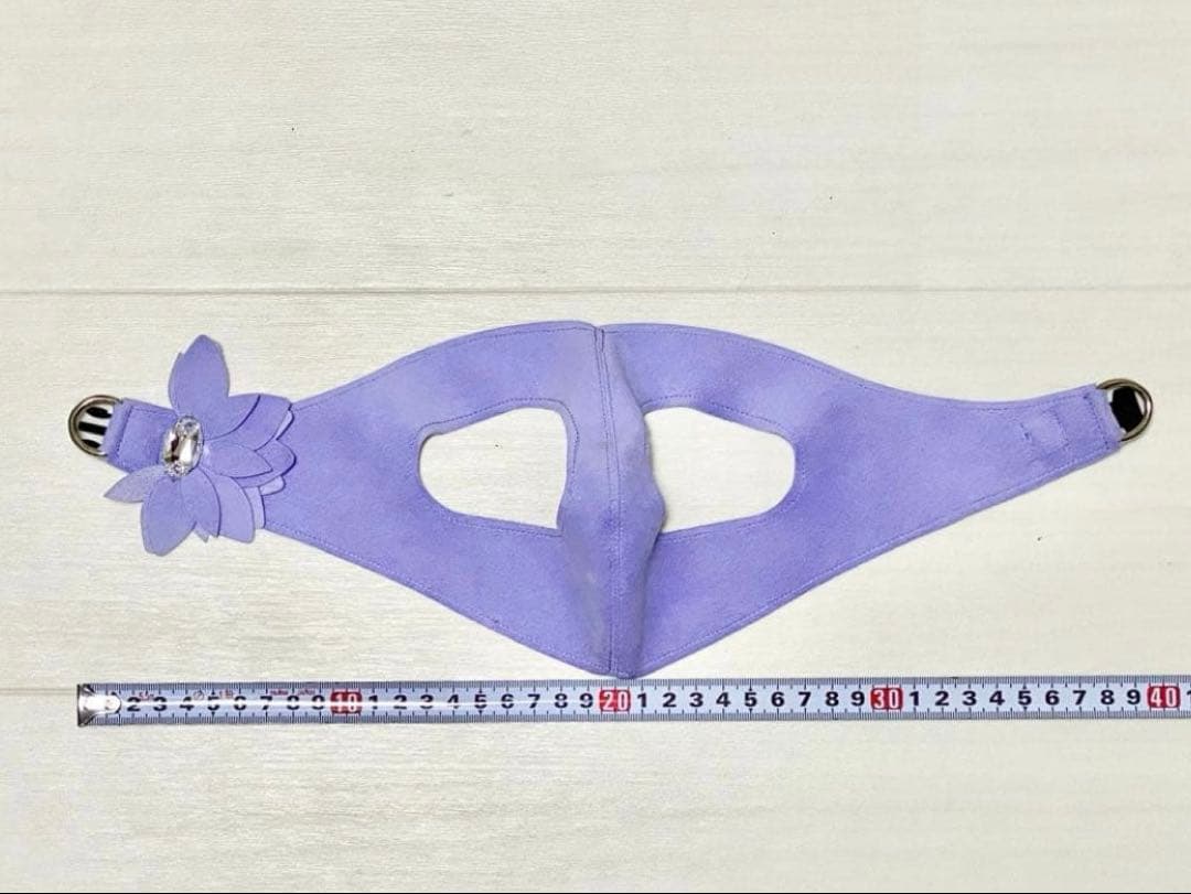 【新品未使用】スーザンランシー　ボディハーネス　小型犬・子猫用 紫の花装飾