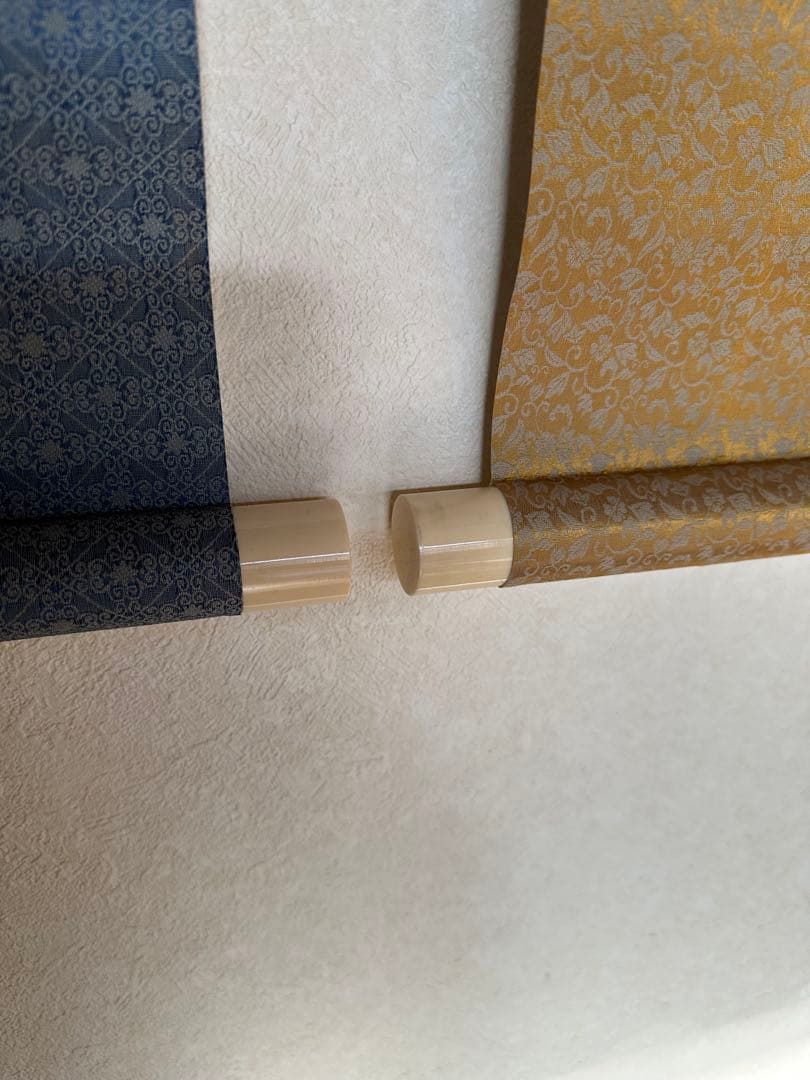 中国美術　寒山拾得　対幅　拓本？　寒山寺　掛け軸