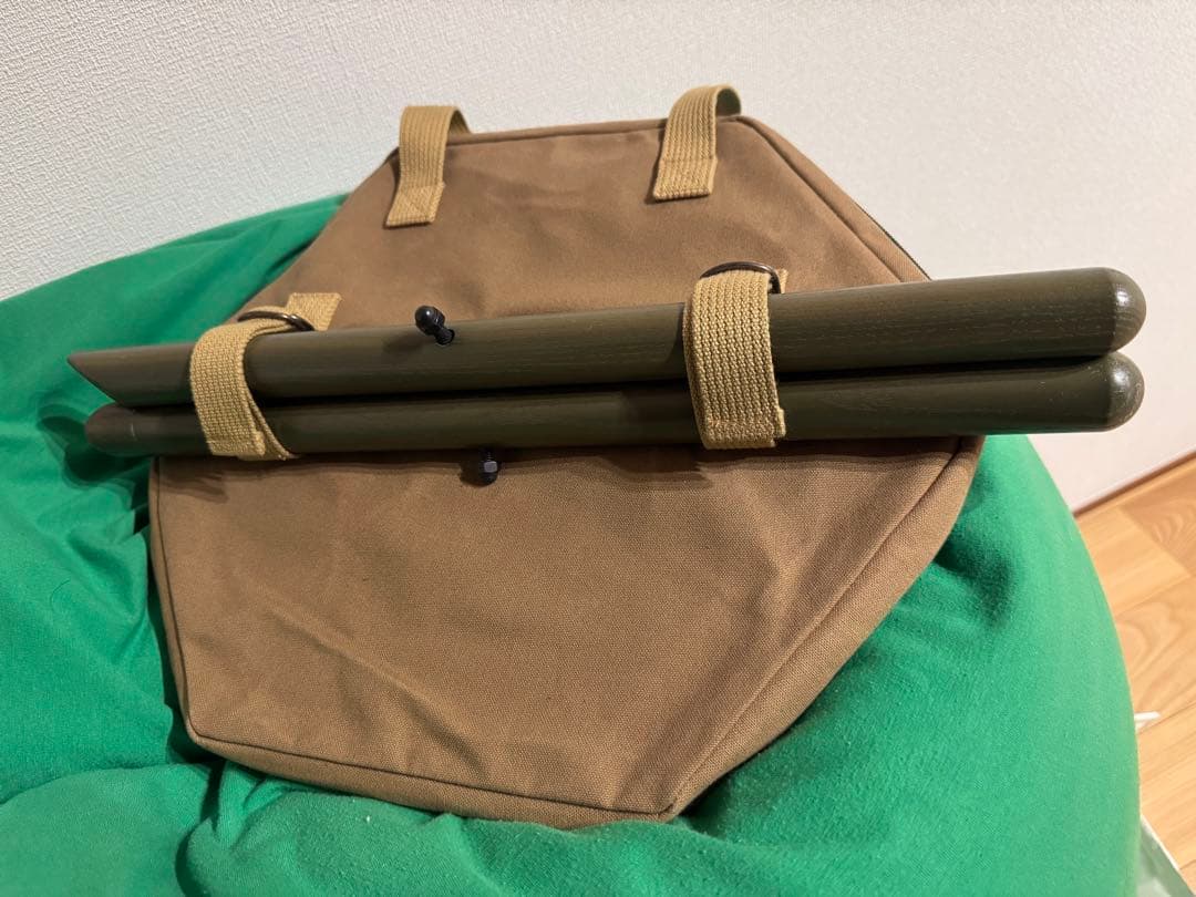 SOMABITO 焚火サイドスタンドVein ミリタリーグリーン　ケース付