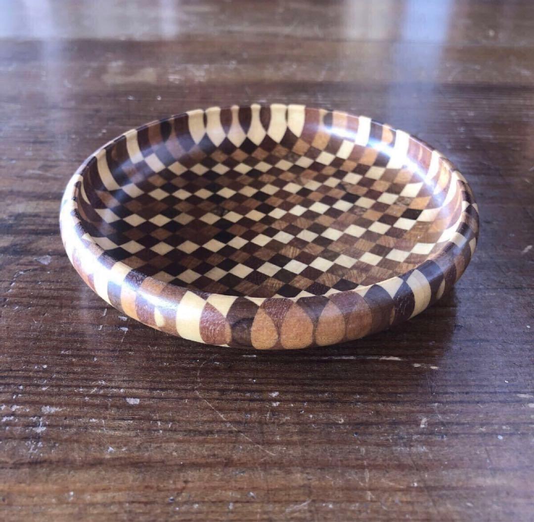 寄木細工 箱根細工 小皿 ナッツ皿 無垢 菓子皿 銘々皿 プレート 工芸品