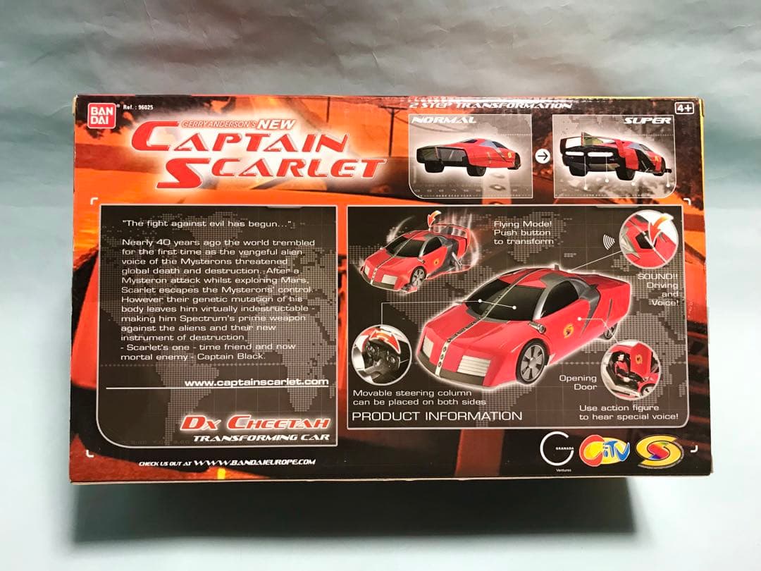 海外　UK バンダイ　ニュー　キャプテンスカーレット　チーター　プラトイ　開封品