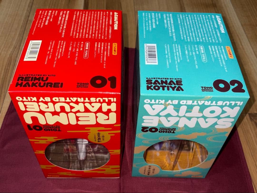 【新品未開封】 東方幻想列伝 博麗霊夢 東風谷早苗 とらのあな フィギュア 2種