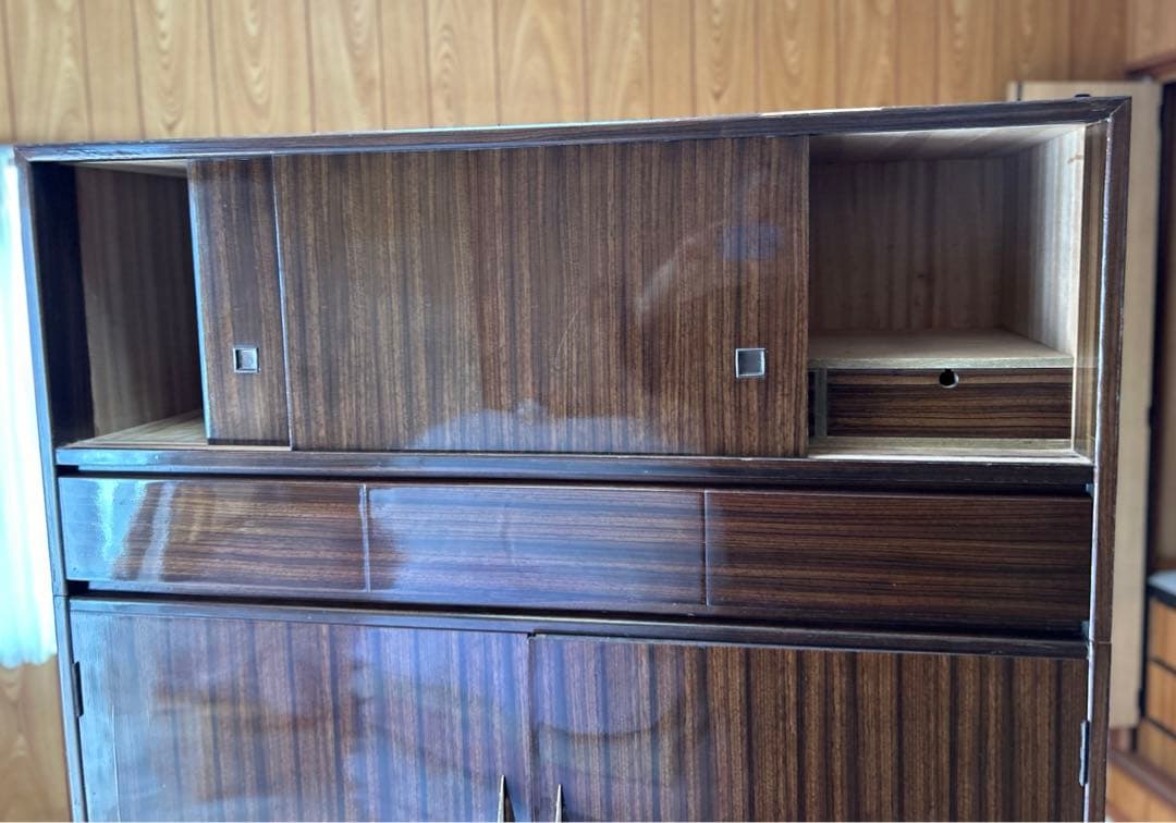 上段(小物入)中段(着物入)下段(3引出)3段組タンス