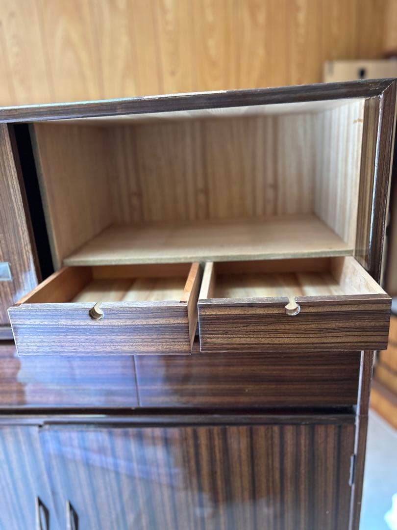 上段(小物入)中段(着物入)下段(3引出)3段組タンス