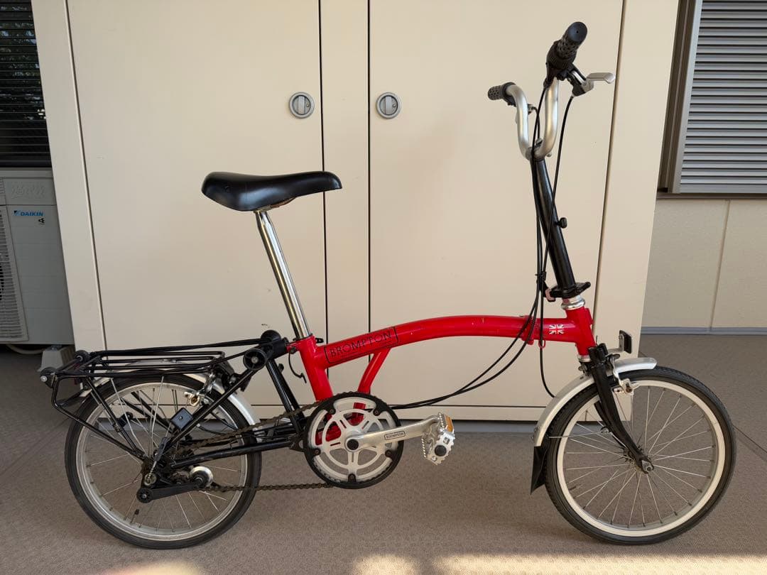 BROMPTON 折りたたみ自転車 3段変速　レッド