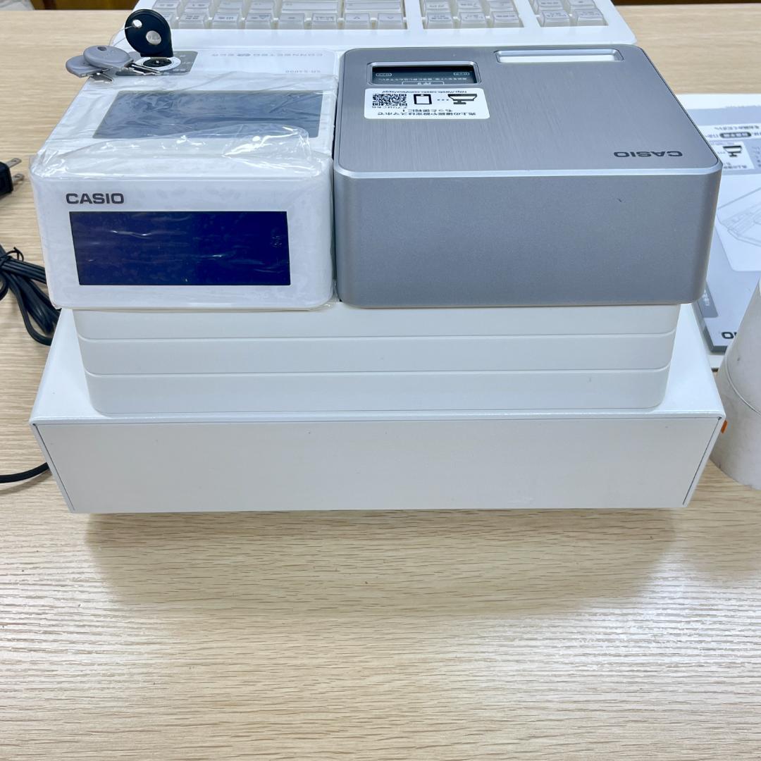 未使用展示品 CASIO レジスター SR-S4000-20SWE 通電確認済
