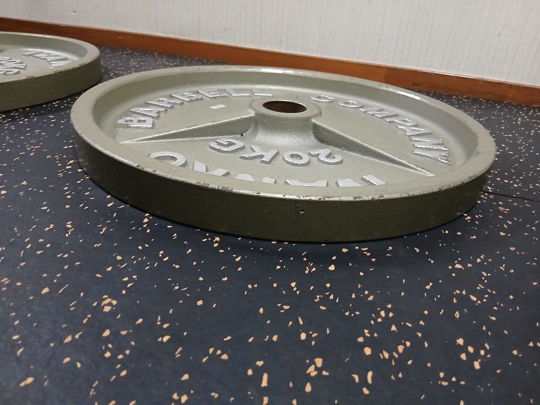 ②IVANKOイヴァンコ ラバープレート20kg x1枚穴径50mm(同時購入)