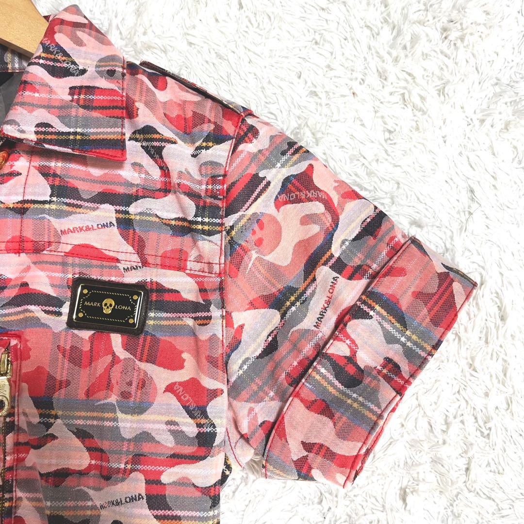 ✨未使用級✨マークアンドロナ ワンピース ベルト 総柄 ゴールド プレート