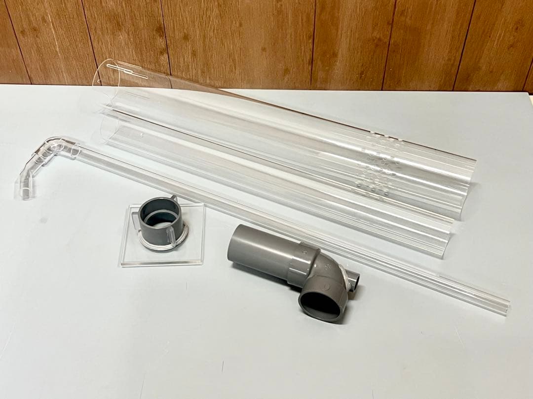 アクリル水槽オーバーフロー加工用 アクリル三重管配管セットH600用　40-13