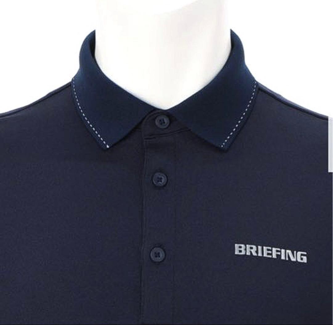 BRIEFING GOLF SHADOW STRIPE POLO（NAV／M）