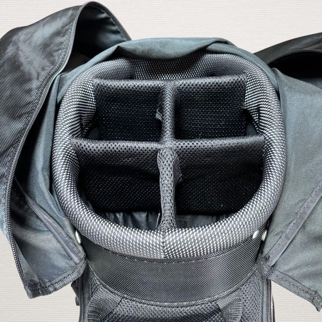 ✨良品✨ Mizuno ミズノスポーツ キャディバッグ 9型 ブラック/ レッド