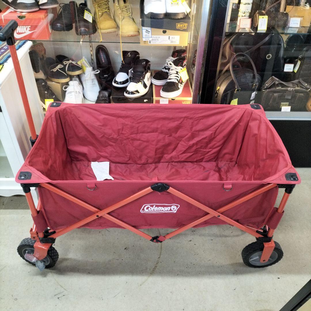Coleman 折りたたみキャリーワゴン 赤