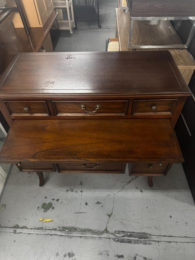 クラシックスタイル文机 ダークブラウン 174