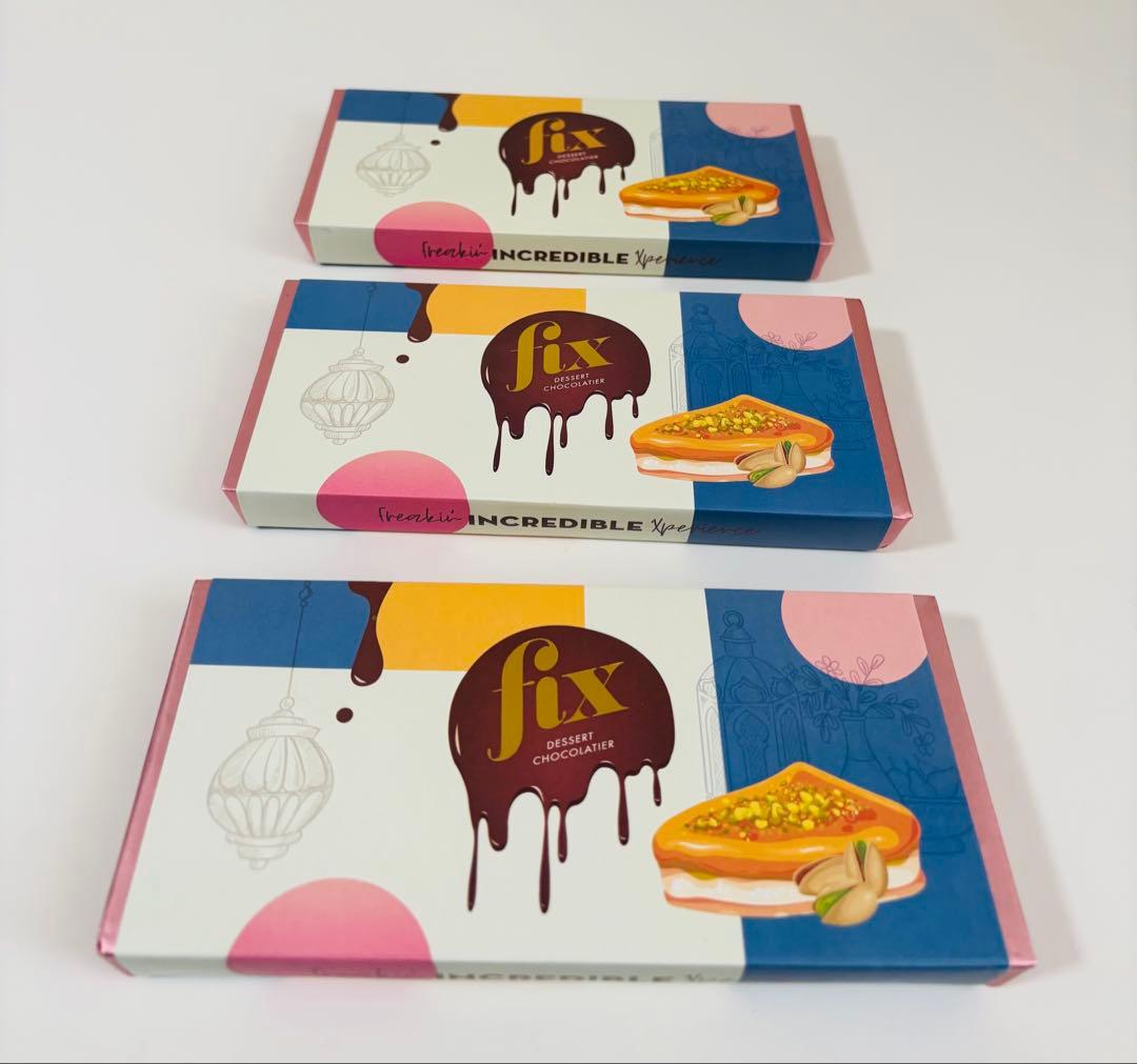 ドバイチョコfix dessert chocolatierピスタチオ味 3個売り