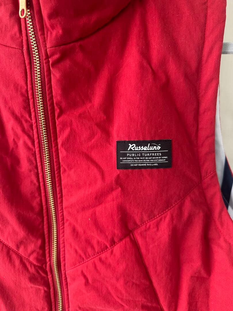 Russeluno ロゴプリント フード付きベスト