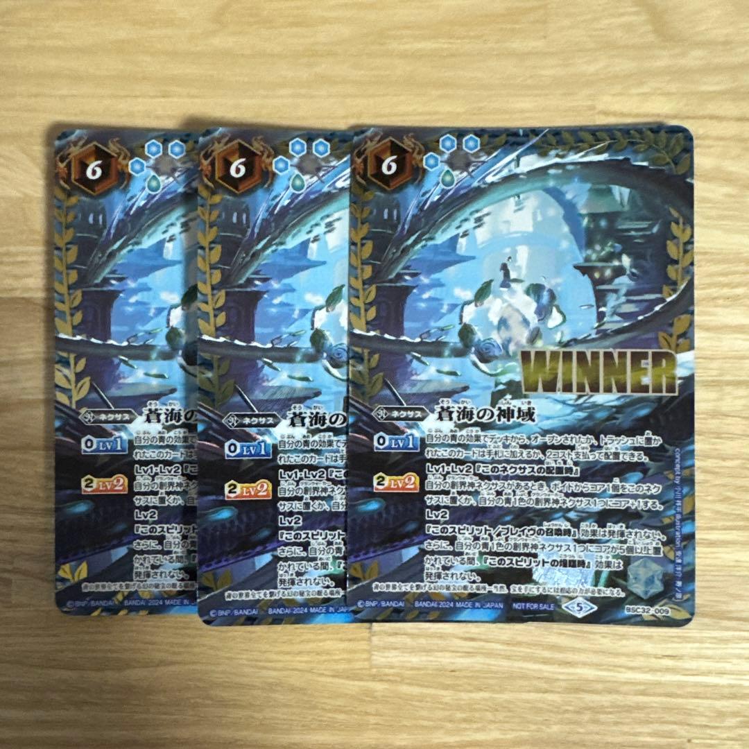 蒼海の神域 WINNER版 3枚
