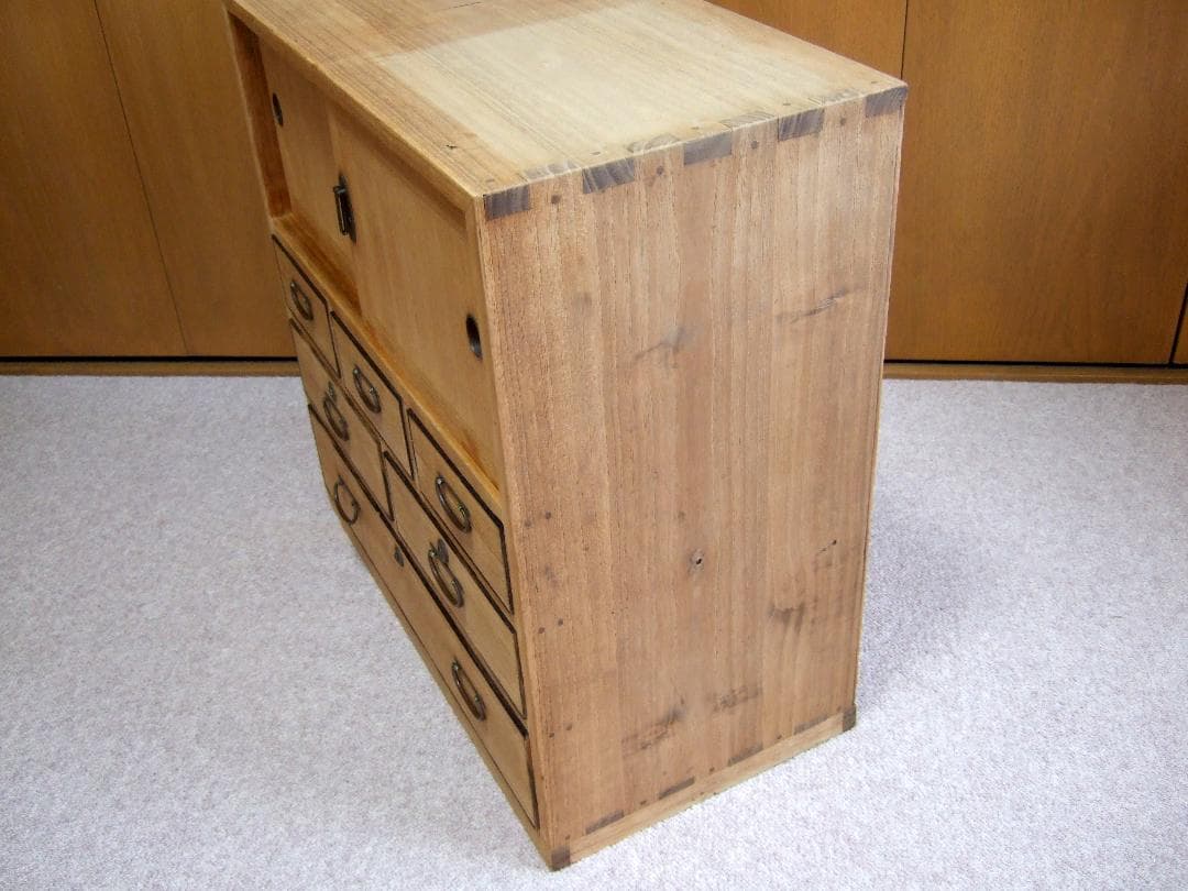 レトロな小箪笥 収納棚 桐箪笥 飾り棚 古箪笥