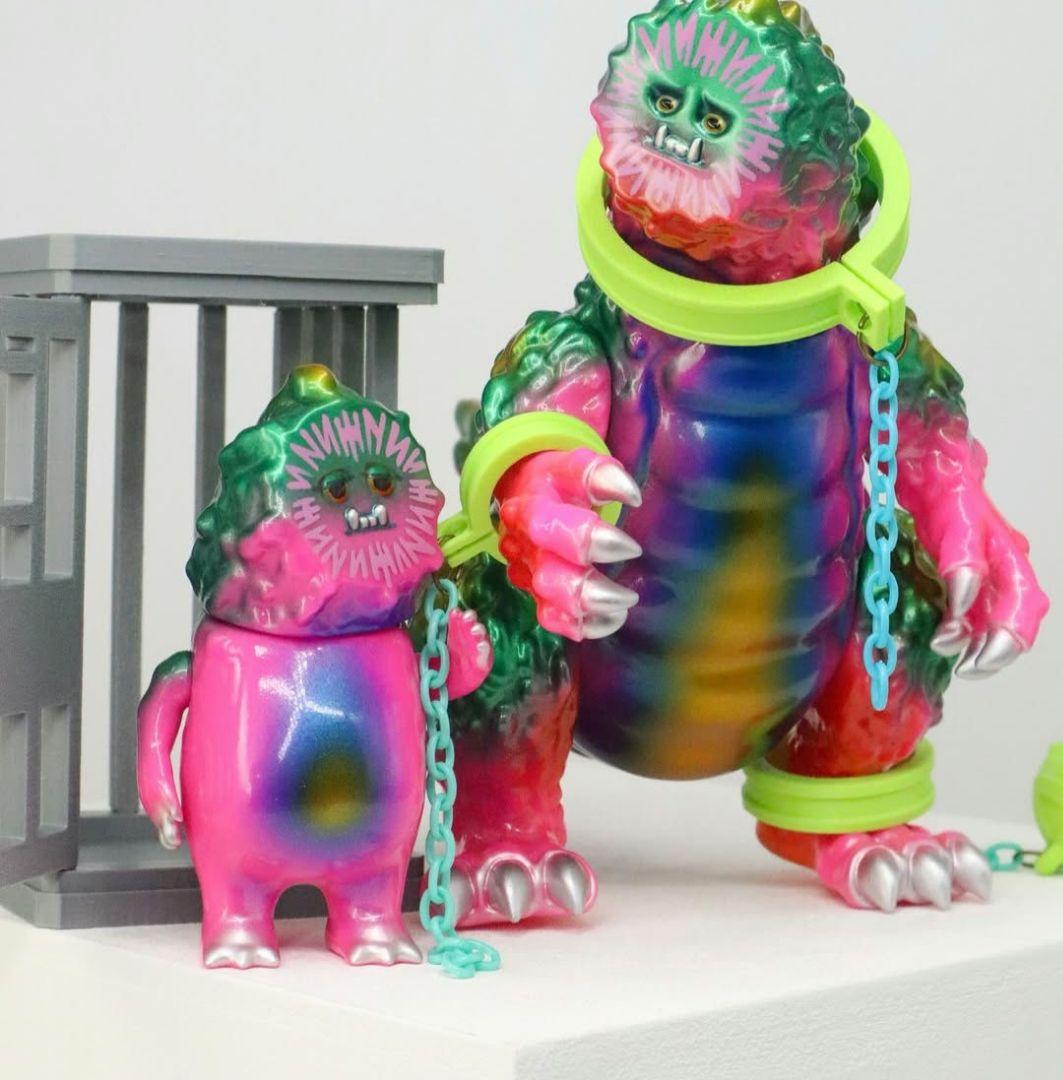 ゴーヤ怪獣　ネオイエローゴーヤファミリー　2体セット　　WF2025S　檻付属