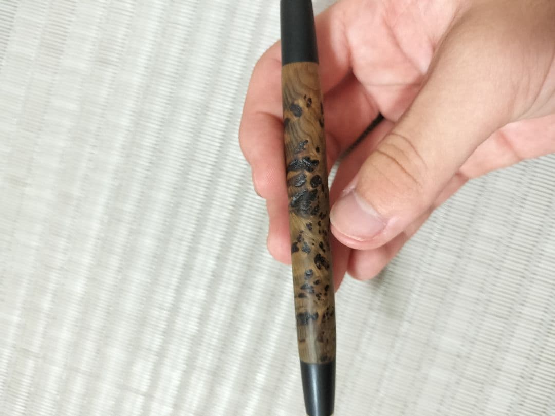 屋久杉工房京　泡瘤　油木　シャープペンシル　無垢材　真鍮金具