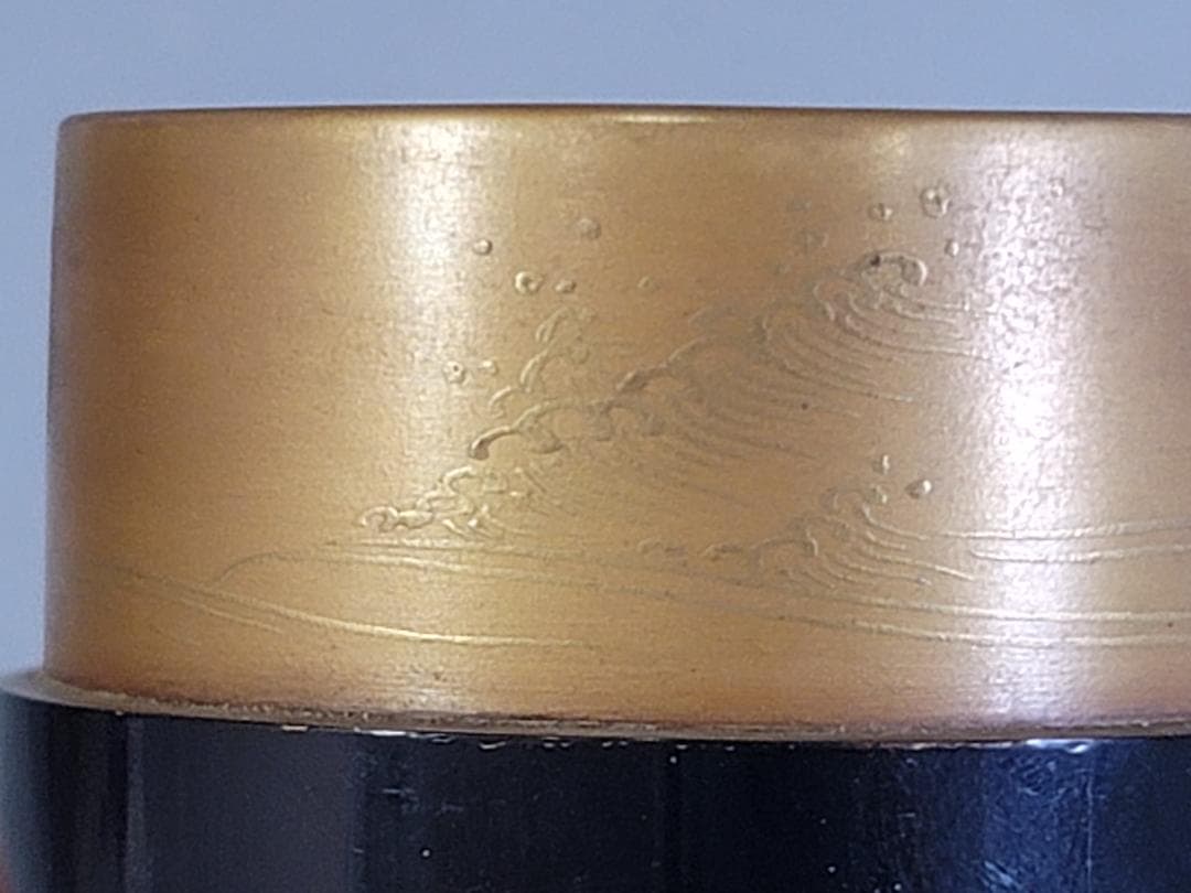 古美術 中次 内金 波千鳥 棗 時代物 茶道具