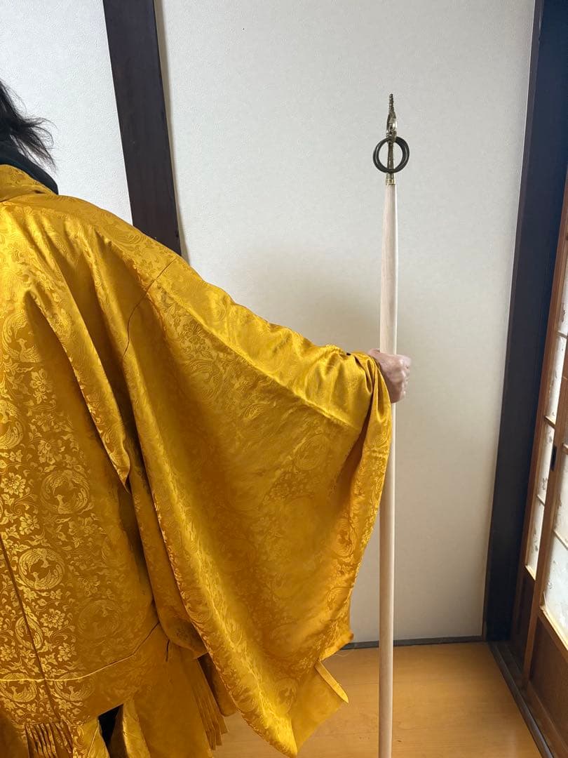 石見神楽　長錫杖2本　直接引取は値引き