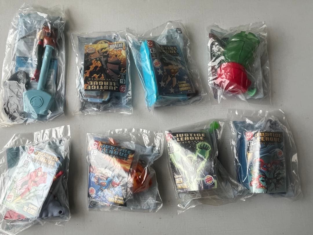 バーガーキング　米国　キッズミール　2003年　ジャスティスリーグ　全8個セット