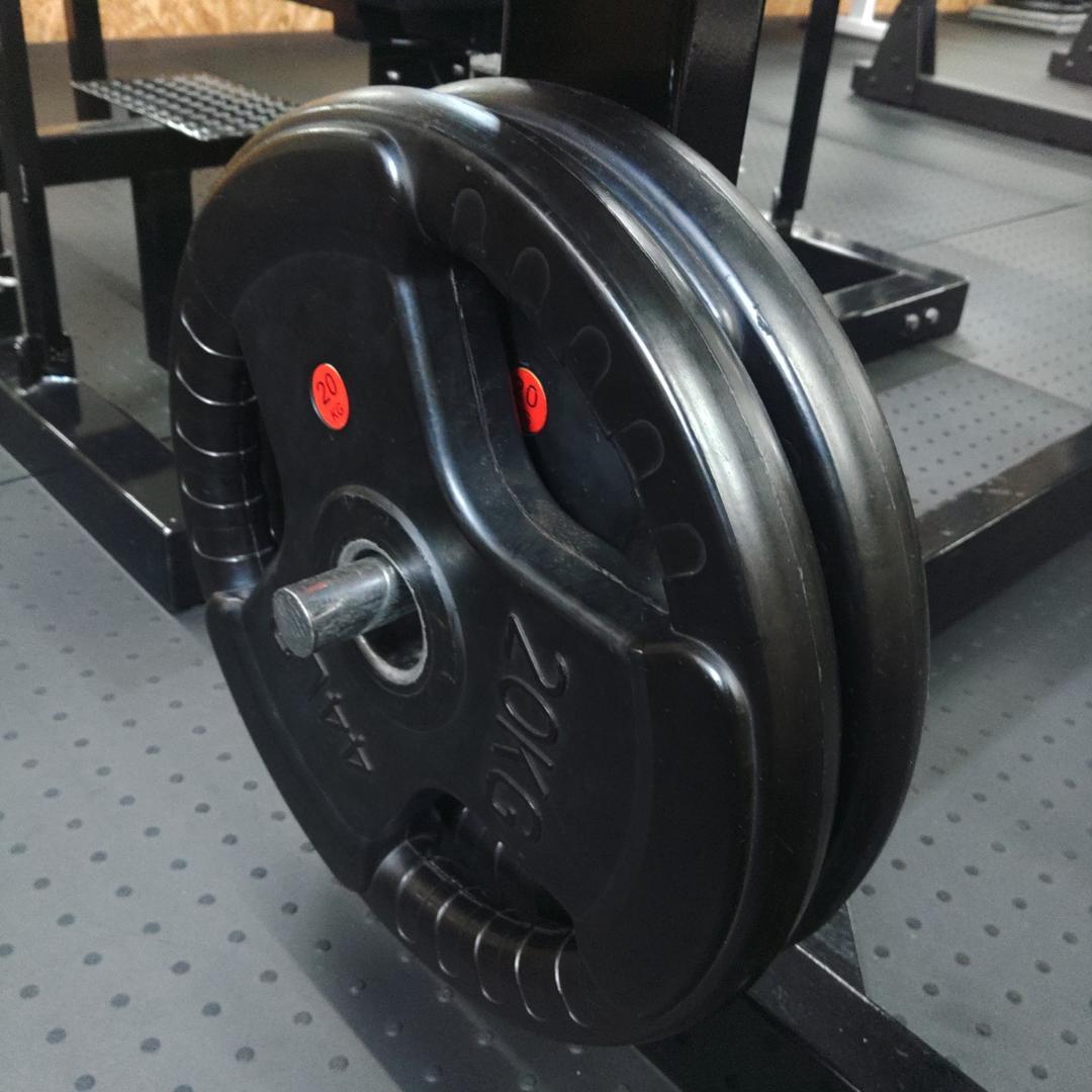 中古オリンピックラバープレート20㎏×4枚（引取り限定）