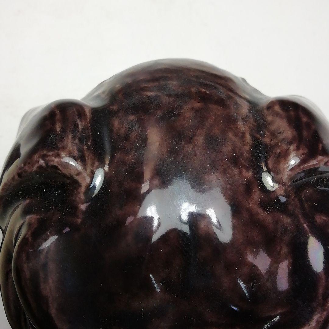 Ｓ７２５　香合　『獅子頭』『九谷焼』『朝倉文夫作』　共箱　茶道具