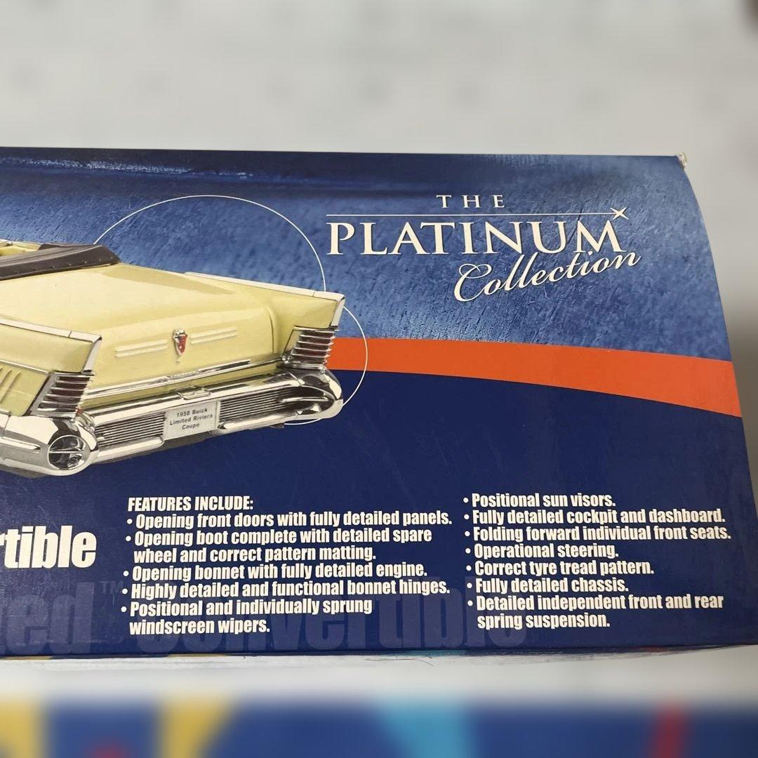 1958ビュイックリミテッドコンバーチブル1/18（ホワイト）30センチ以上有り