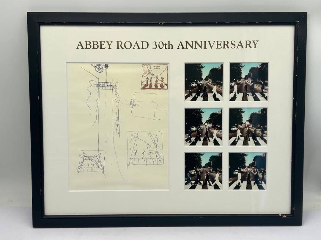 専用 ビートルズ Abbey Road 30周年記念 額装アート アビイロード
