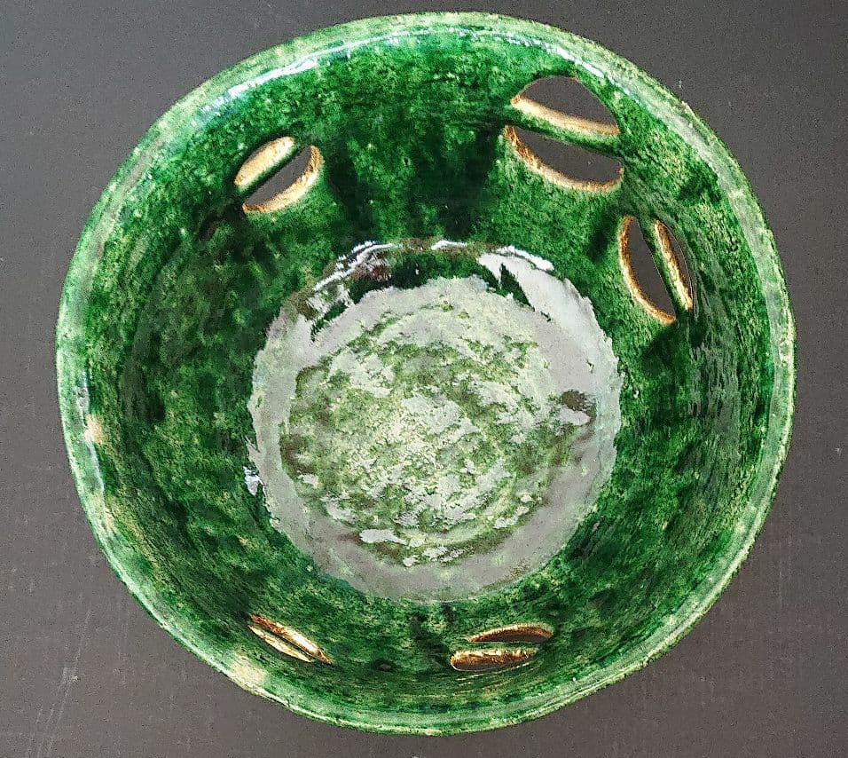 中村道年 菓子鉢 19㌢