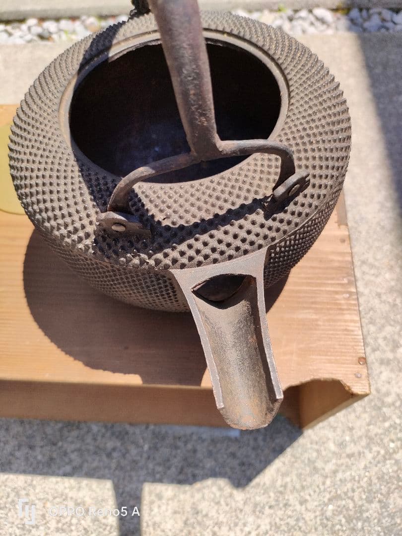 蔵出☆天保時代　 骨董品　鋳鉄　茶　一点から　天保時代　花器　アート　レトロ